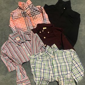 5/$25 boy’s bottom down shirts. size xs (4)